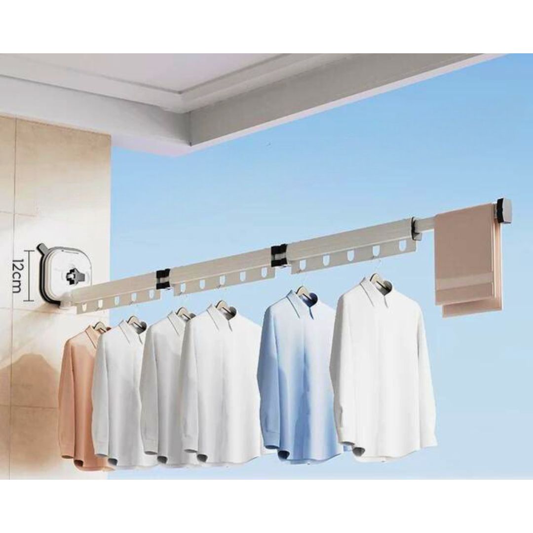 🧺 EspaceCloth™ — Séchoir Mural Gain de Place 🌞✨