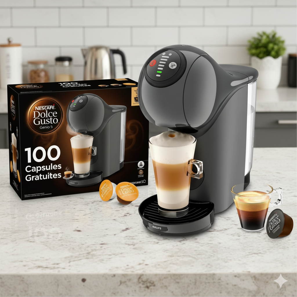Machine automatique Nescafé Dolce Gusto +🎁 100 capsules gratuites ☕️