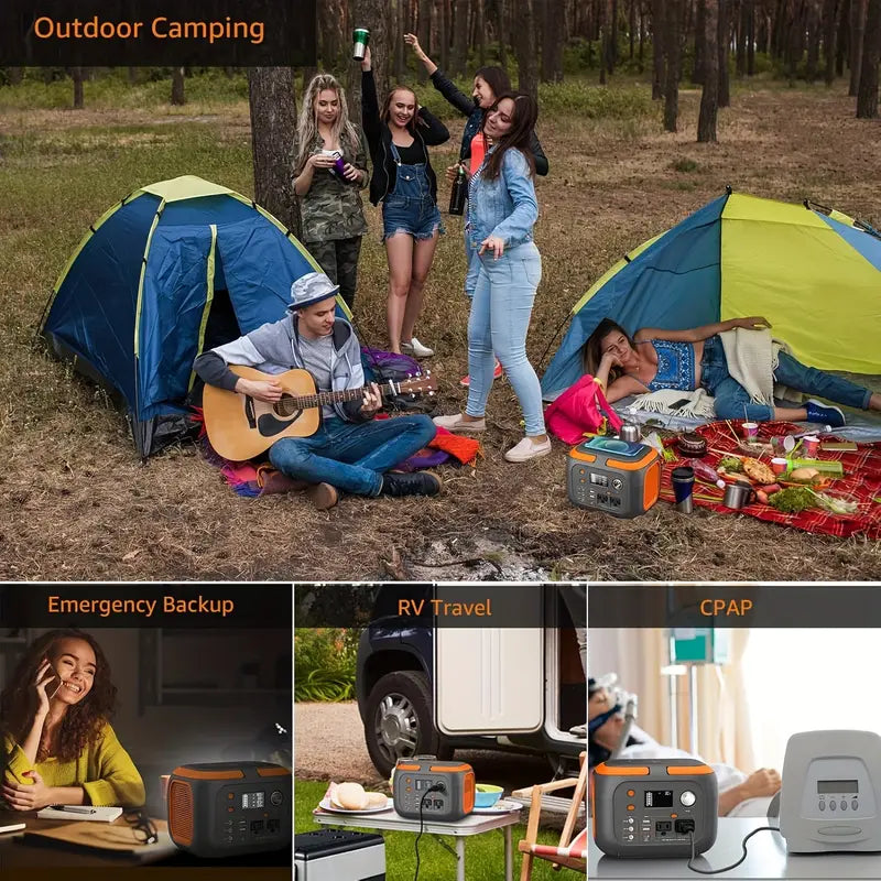 🔋 Station d'Énergie Solaire 300W 🌞 70000mAh | AC/DC/USB | Charge Sans Fil + LED 💡