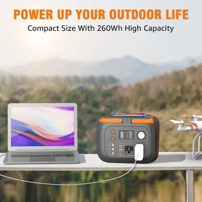 🔋 Station d'Énergie Solaire 300W 🌞 70000mAh | AC/DC/USB | Charge Sans Fil + LED 💡