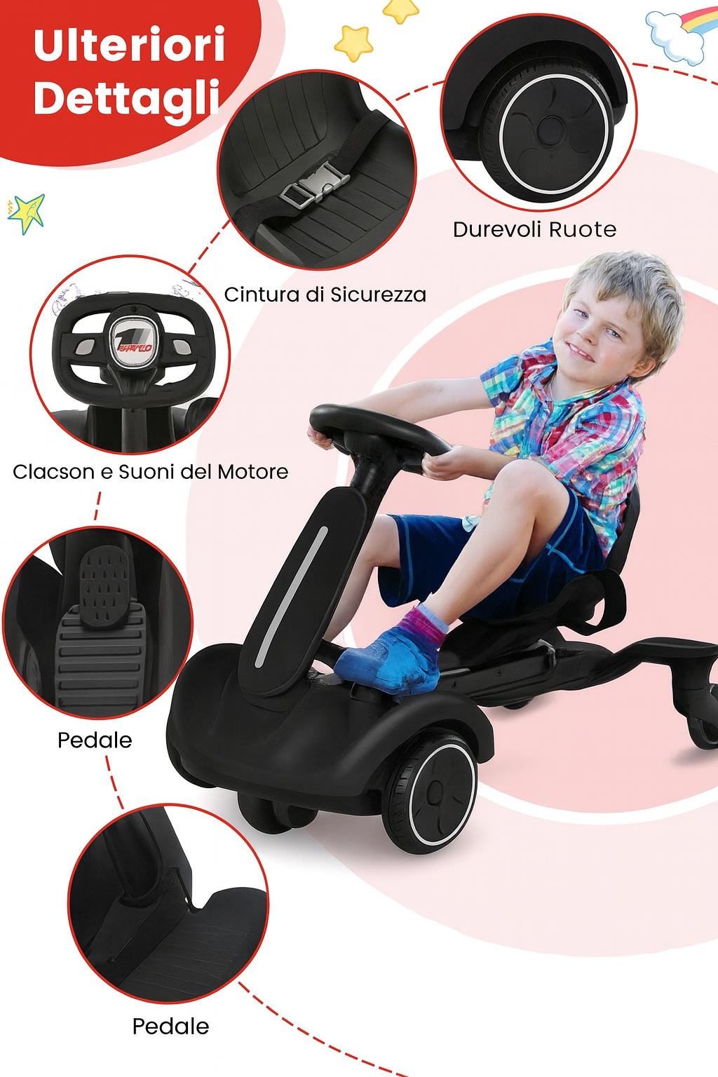 🏎️ Mini Go Kart Électrique pour Enfants 🚦 | Avec Télécommande & Musique !