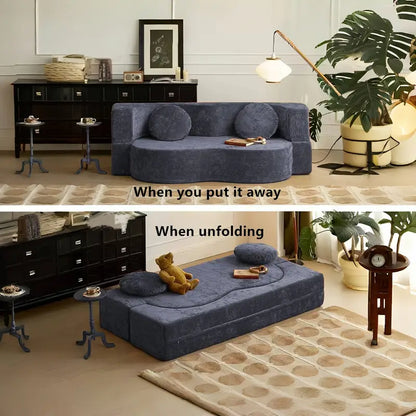 🛋️ Canapé-Lit Pliable 🛋️  | Confort Haute Densité & Housse Lavable – Idéal Petits Espaces