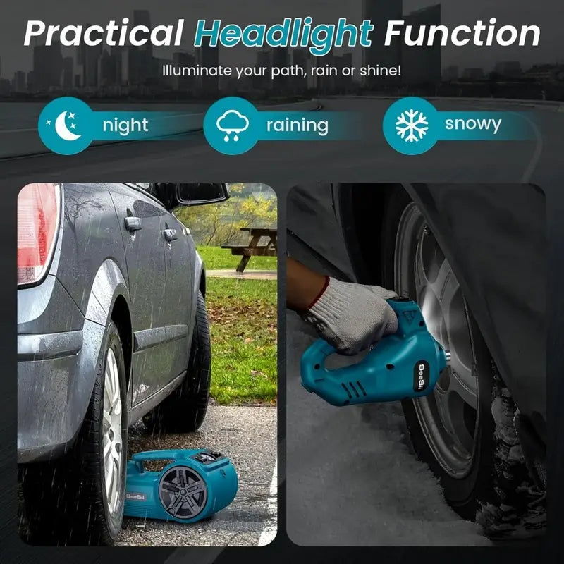 🚗 Kit de Levage Voiture Seesii 5T 🔧 Cric 3-en-1 + Clé + Gonfleur pour SUV & Camions