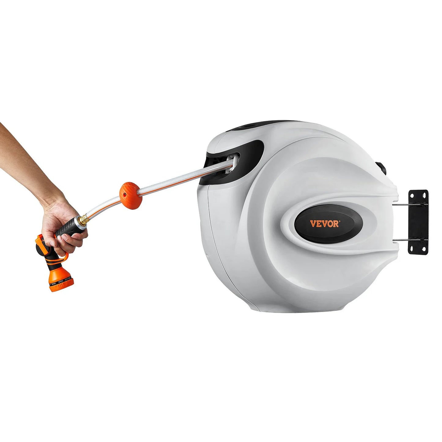 🚿 Retractable Hose Reel 130ft – 180° Swivel Wall Mount 💦 (Buy 2 = Get 1 Free)